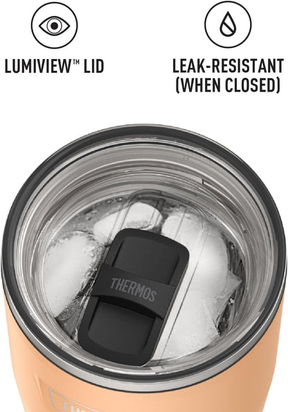 THERMOS ICON SERIES, Stainless Steel Tumbler with Slide Lock, 18 Ounce, Mystic Navy
