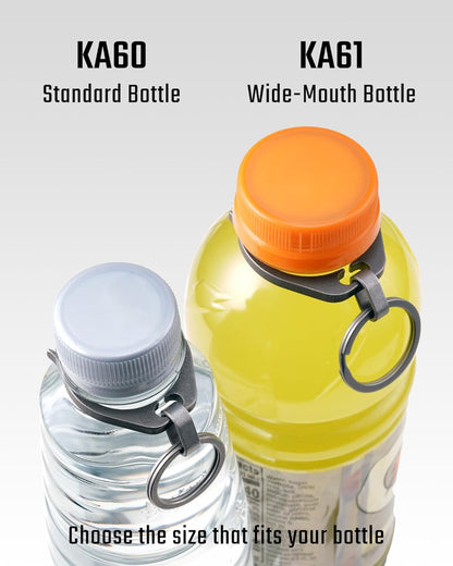 KeyUnityWater Bottle Clip, Lightweight EDC Water Bottle Holder for Hiking, Camping, and Everyday Carry