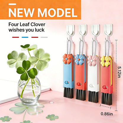 3 in 1 Cup Lid Cleaning Brush - Upgraded Version Cup Lid Brush with Packaging Box, Suitable for All Types of Cups, Bottle Gaps, Portable Travel and Home Kitchen Multifunctional Cleaning Set (3pcs)