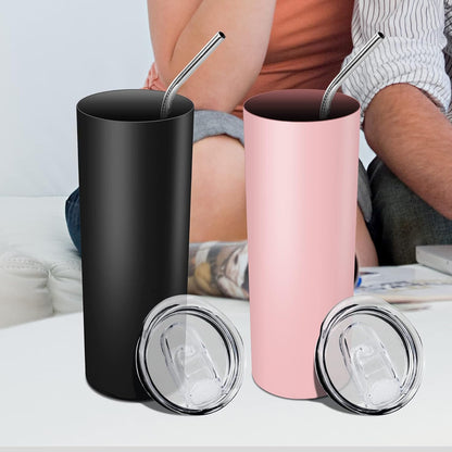 20 oz Skinny Tumbler Replacement Lids Spill Proof Splash Resistant Lids Covers for 2.76in Cup Mouth Compatible with YETI Rambler and More Tumbler Cups (20 oz, 2 Pack)