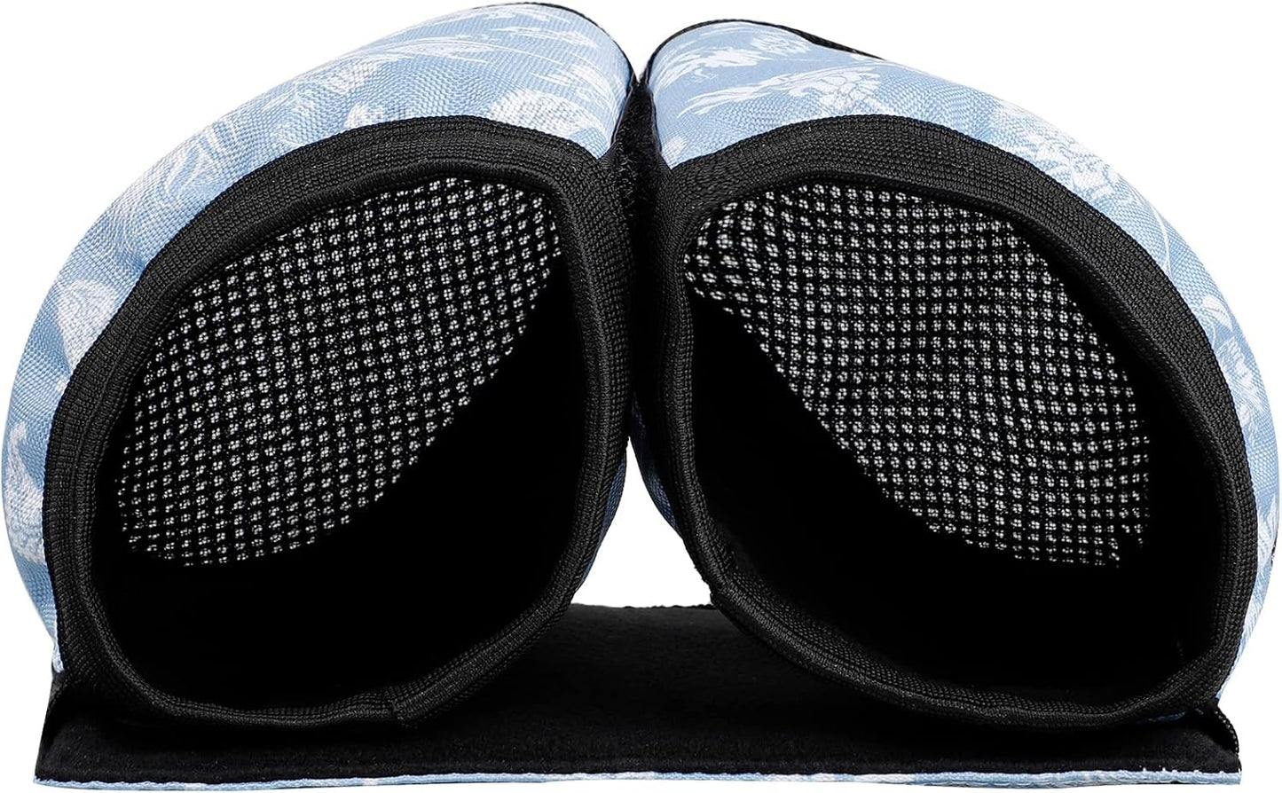 riemot Luggage Travel Cup Holder Free Hand Drink Carrier - Hold Two Coffee Mugs - Fits Roll on Suitcase Handles - Gifts for Flight Attendants Travelers Accessories Carbon Black