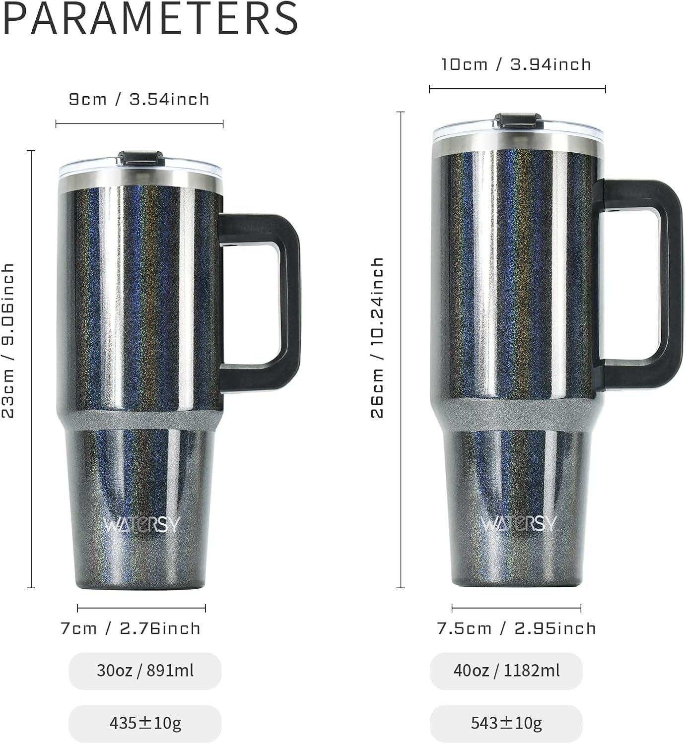 40 oz Tumbler with Handle,Tumbler with Lid and Straw,Double Wall Insulated Cup Stainless Steel Travel Mug(Cold for 34 Hours),Water Bottle for Iced Tea,Coffee,Cold Beverages(Purple)