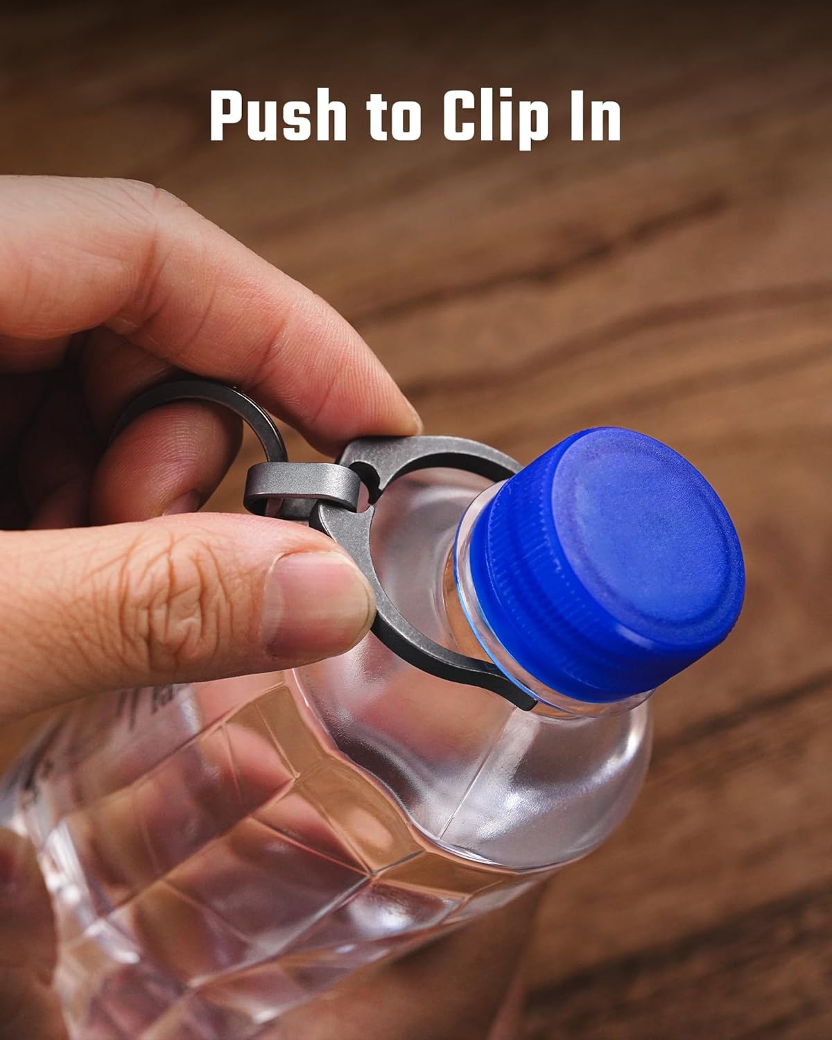 KeyUnityWater Bottle Clip, Lightweight EDC Water Bottle Holder for Hiking, Camping, and Everyday Carry