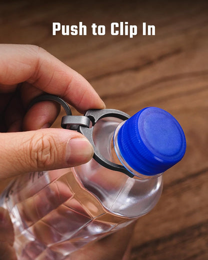 KeyUnityWater Bottle Clip, Lightweight EDC Water Bottle Holder for Hiking, Camping, and Everyday Carry