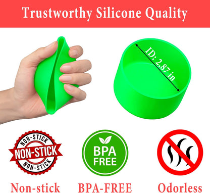 KTKUDY 2Pcs Silicone Boot for Stanley Quencher Tumbler 30 oz 40 oz & IceFlow 20 oz 30 oz & Fit Owala Freesip Water Bottle & Fit Hydro Flask & More - Cup Bottom Accessories Fit Stanley Cup