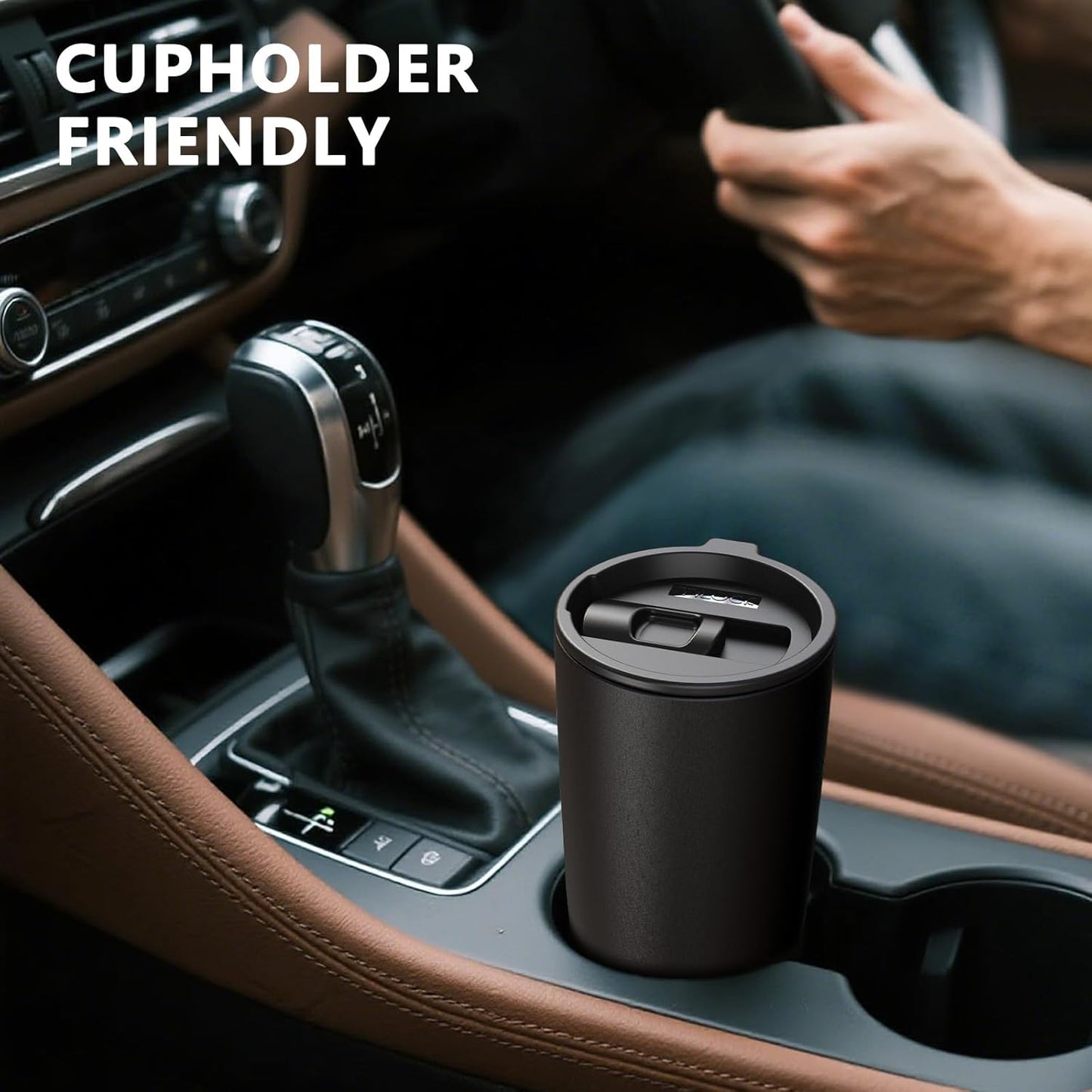 TILUCK 20 oz Insulated Tumbler with BPA-Free Lid, Stainless Steel Vacuum Travel Coffee Mug, Double Wall Coffee Tumbler（20oz，Matte DarkBlue）