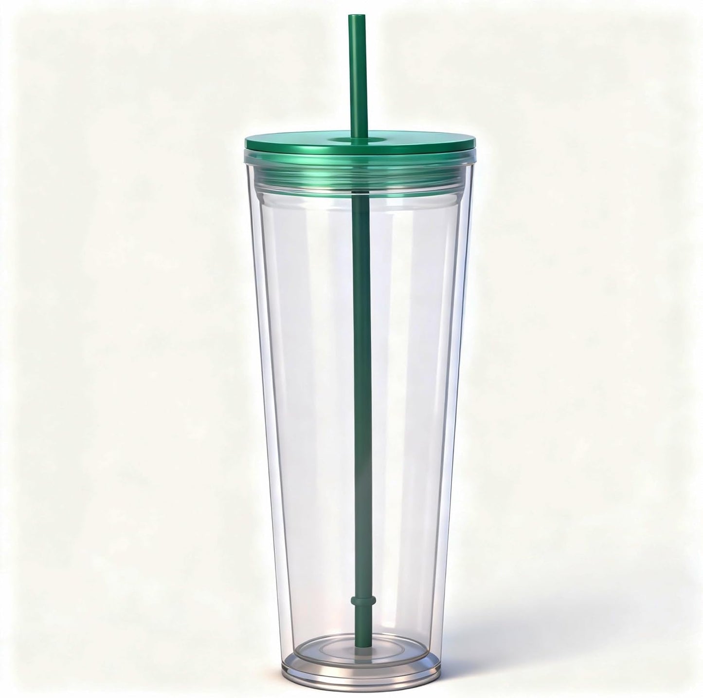 24oz Tumbler with Lid and Straw, Leak Proof and Double Wall Insulated Reusable Plastic Cups,Travel Reusable Iced Coffee Cup (1, Pink)