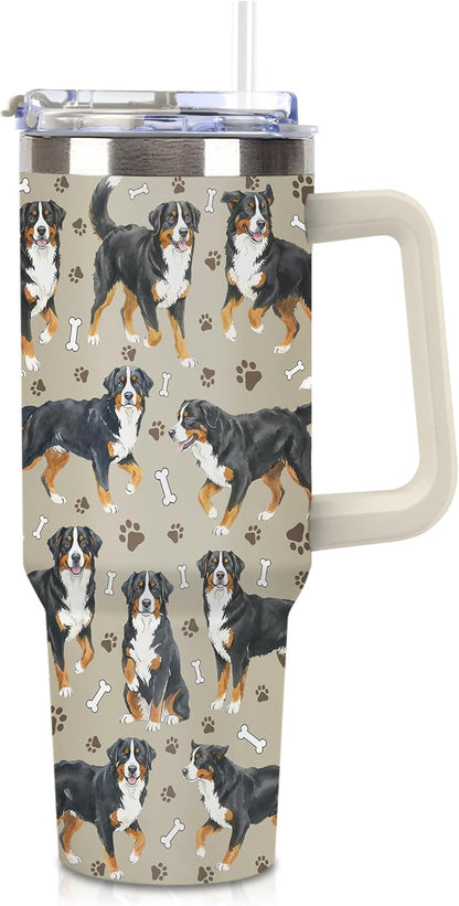 Beagle Gifts for Women Men, 40oz Stainless Steel Insulated Tumbler Travel Cup Mug, Funny and Unique Beagle Gifts for Dog Lover - Colors B