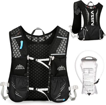 Azarxis Running Water Bottles Flask BPA Free Leakproof Hydration Vest Packs Waist Belt Replacement for Triathlon Marathon Hiking Cycling Climbing Runner