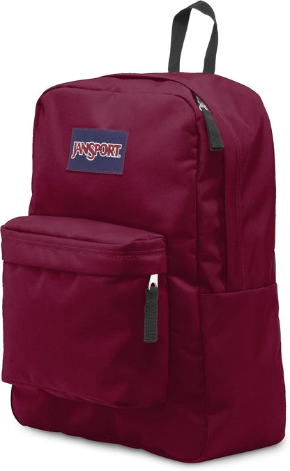 JanSport SuperBreak One Backpacks - Durable, Lightweight Bookbag with 1 Main Compartment, Front Utility Pocket with Built-in Organizer - Premium Backpack, Black - Colors B