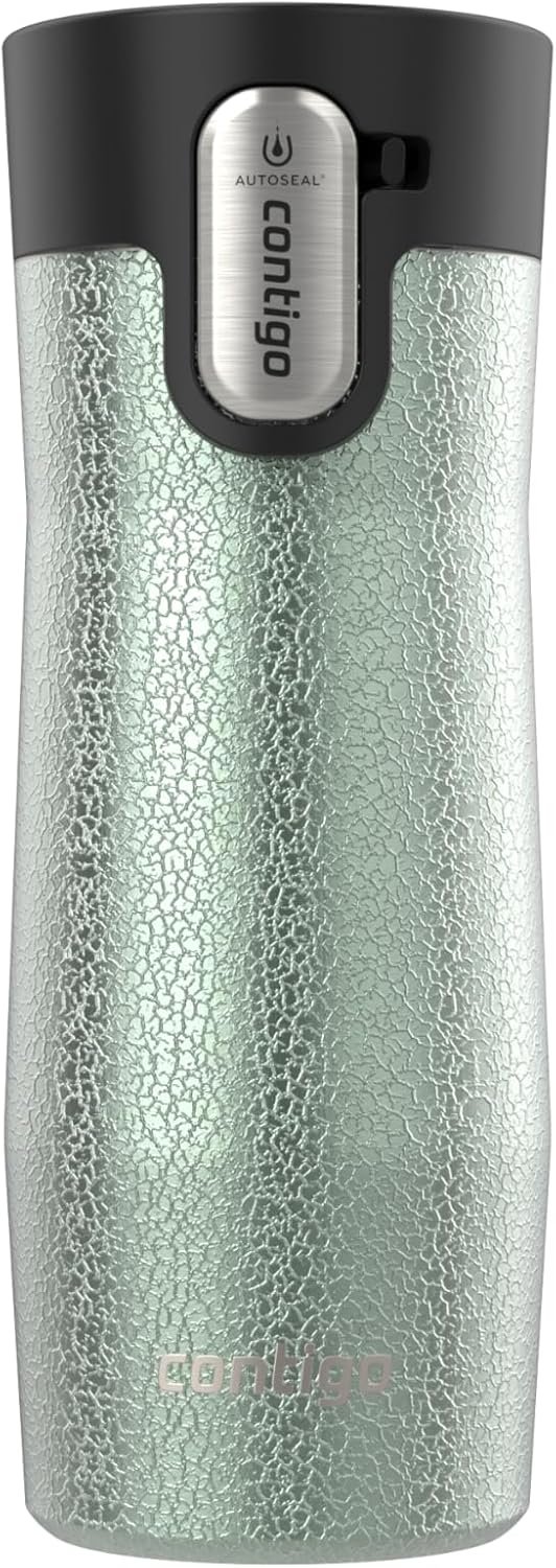 Contigo AUTOSEAL West Loop Vacuum-Insulated Stainless Steel Travel Mug with Easy-Clean Lid 12 oz Blueberry