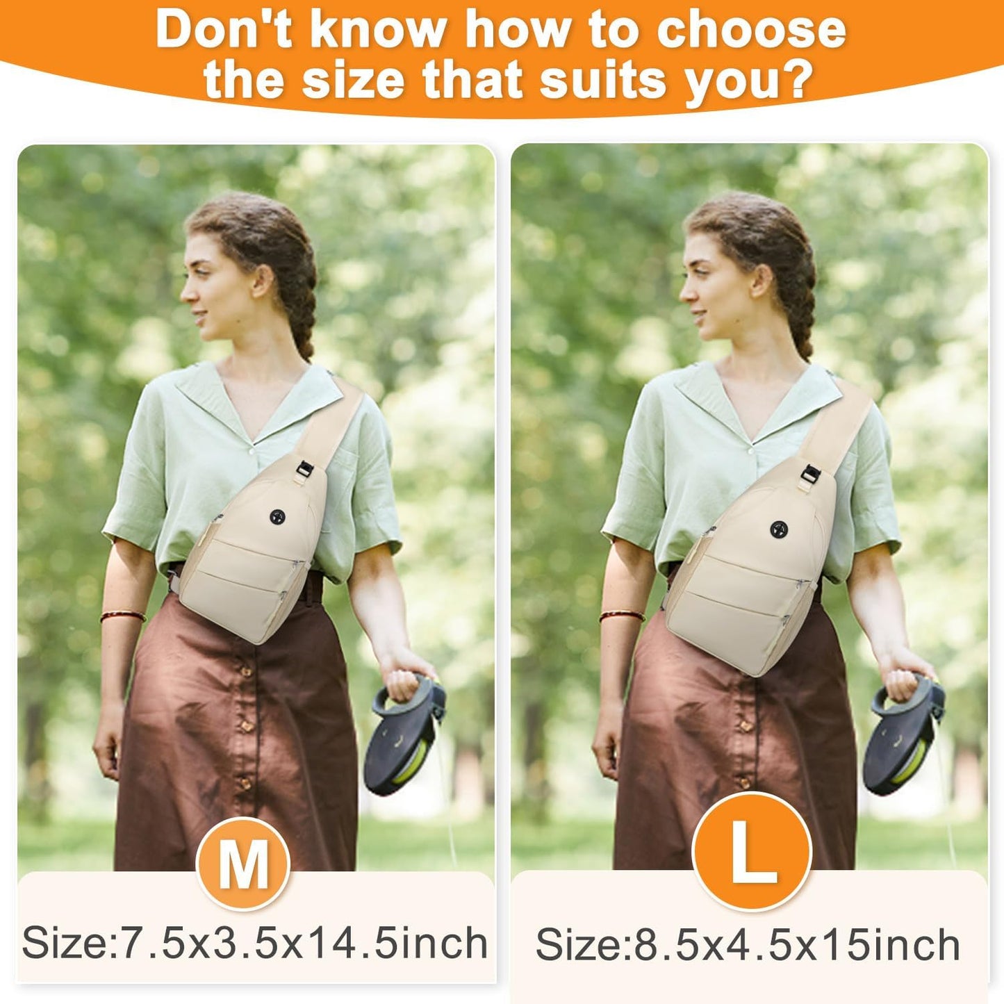 Pritent Crossbody Bags for Women Men Trendy Sling Bag Backpack Casual Chest Bag with Convertible Shoulder Strap