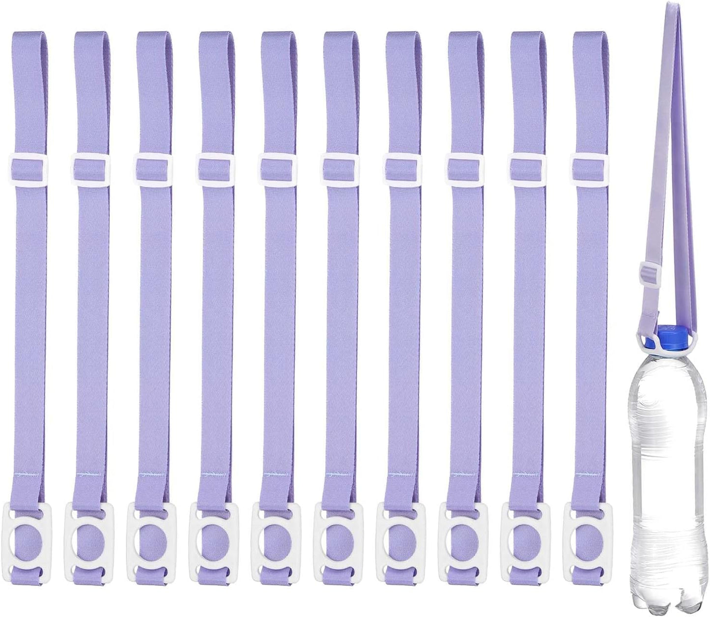 PATIKIL Water Bottle Lanyard, Adjustable Holder Shoulder Strap with Ring Buckle Carrier Clips for Walk Outdoor
