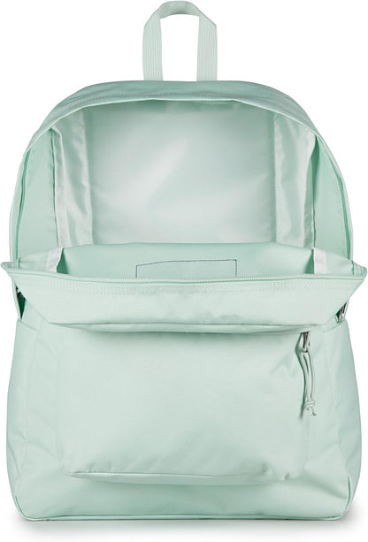 JanSport SuperBreak One Backpacks - Durable, Lightweight Bookbag with 1 Main Compartment, Front Utility Pocket with Built-in Organizer - Premium Backpack, Black - Colors A