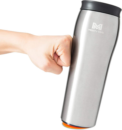Mighty Mug | The Untippable Mug | Grips When Hit, Lifts for Sips | Insulated Stainless Steel Tumbler | Cupholder Friendly | Gifts for Women Men All | Leakproof | 6 Hour Hot / 24 Cold | 16oz | Teal