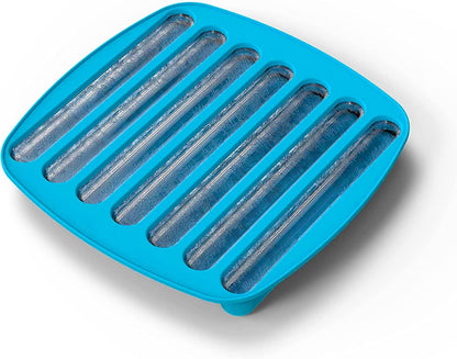 Cheer Collection Silicone Ice Stick Tray - Long Ice Cube Mold for Water Bottle Ice Stick - Easy Pop Out Water Bottle Ice Cube Tray -Thin Cylinder Ice Cube Mold for Sports and Water Bottles