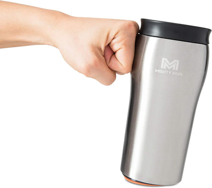 Mighty Mug | The Untippable Mug | Grips When Hit, Lifts for Sips | Insulated Stainless Steel Tumbler | Cupholder Friendly | Gifts for Women Men All | Leakproof | 6 Hour Hot / 24 Cold | 16oz | Teal