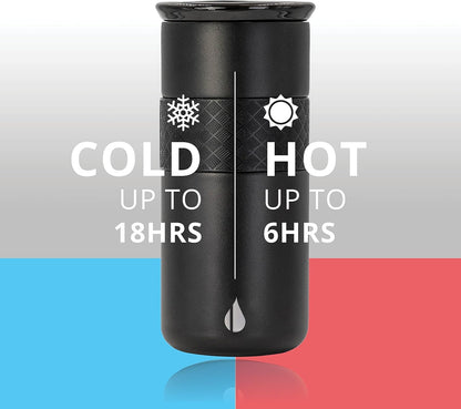 Elemental Artisan Insulated Tumbler, Triple Wall Coffee Travel Mug, Reusable Stainless Steel Coffee Tumbler with Ceramic Lid, Thermal Coffee Cups for Hot (6 Hrs) & Cold (18 Hrs), 16oz - Forest Green