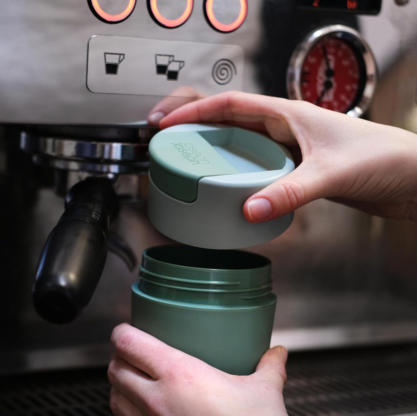 Joseph Joseph Sipp™ Travel Coffee Mug with Flip-top Cap - 12 fl. oz - Green