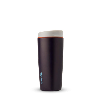 Owala SmoothSip Insulated Stainless Steel Coffee Tumbler, Reusable Iced Coffee Cup, Hot Coffee Travel Mug, BPA Free, 20 oz, Pink (Watermelon Breeze)