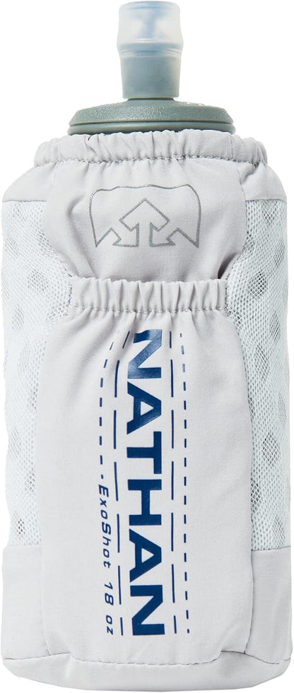 Nathan ExoDraw & ExoShot 2.0 Flask, Handheld Water Bottle for Marathons, Hiking, Ultra Running and Outdoor Activity