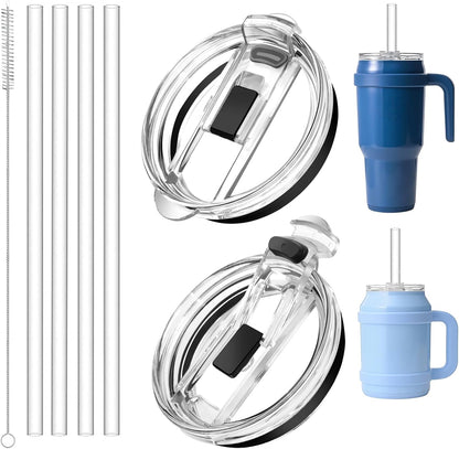 2Pack Replacement Lids Compatible With Reduce 50 oz 40 oz Tumbler, Replacement Straw for Reduce Tumbler, Leak Proof Perfect Fit, BPA Free.