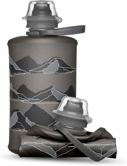 HydraPak Stow Collapsible Water Bottle – 350ml, 500ml, 1L – Ultralight, Leak-Proof, BPA-Free, Filter Compatible Travel & Hiking Flask