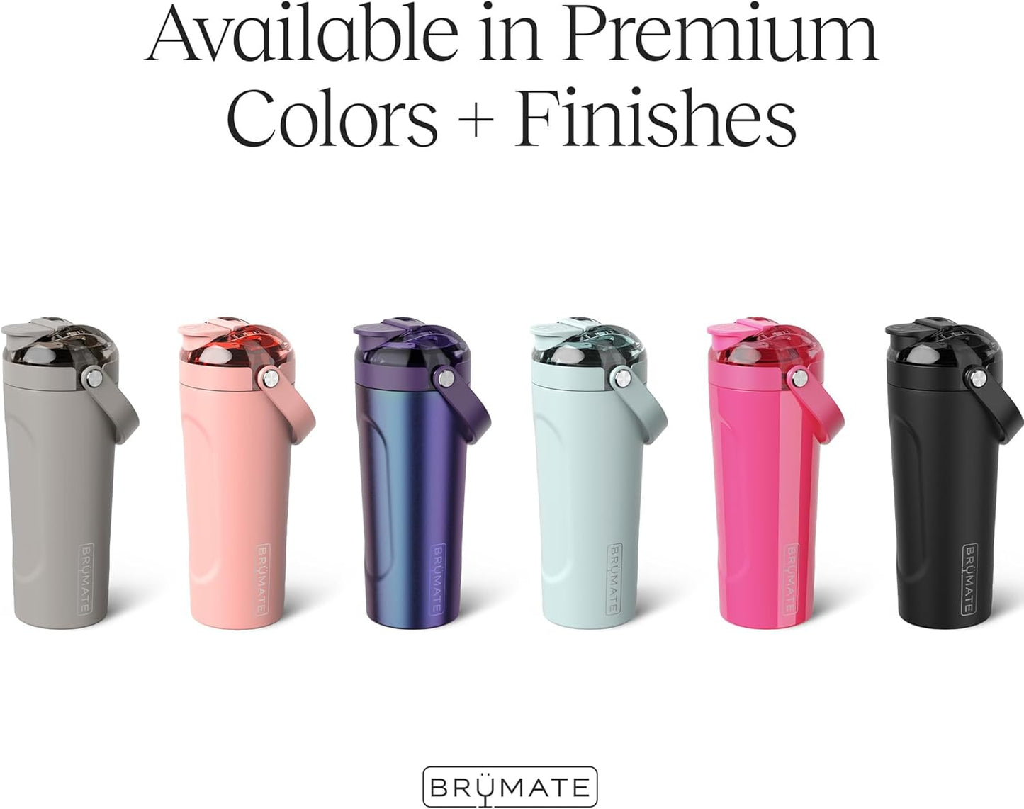 BrüMate MultiShaker Blender Shaker Bottle | 100% Leakproof Insulated Stainless Steel | Pre Workout and Protein Shaker Bottle for the Gym | 25oz (Dark Aura)
