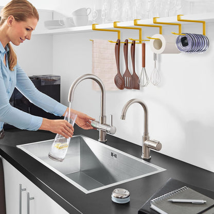 Tumbler Lid Organizer, Horizontal Tumbler Lid Storage Hook Up to 10 Lids, Space Saving Cup Lid Holders Under Cabinet Tumbler Lid Hook for Kitchen Organizer and Storage,Hanging Paper Towel Rack Hanger