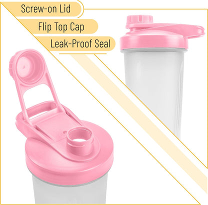 Mr. Pen- Shaker Bottles for Protein Mixes with Twist Cap, 28 oz, Protein Shaker Bottle with Wire Whisk Ball, Shaker Cup, Mixer Bottle