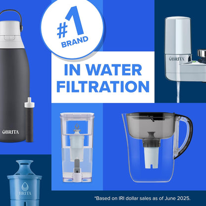 Brita 36386 Premium Water Filter Bottles, 26oz, Night Sky