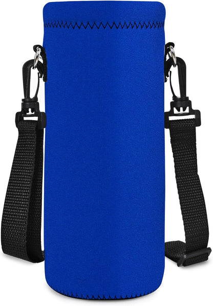 AUPET Water Bottle Sling Bag Carrier Crossbody Sleeve,Insulated Neoprene Bottle Case Holder Pouch Cover 500ML/17oz with Shoulder Strap for Walking Women Men