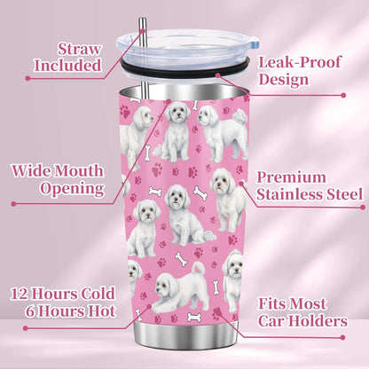 Beagle Gifts for Women Men, 40oz Stainless Steel Insulated Tumbler Travel Cup Mug, Funny and Unique Beagle Gifts for Dog Lover - Colors B