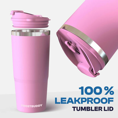 Frost Buddy Togo Buddy | 30 oz Stainless Steel Vacuum Insulated Tumbler | To Go Coffee Cup – Iced Coffee Cups, Iced Coffee Sleeve, Travel Mug, Thermal Cup for Hot & Cold Drinks, Dunkin Cup (Pencil) - Colors B