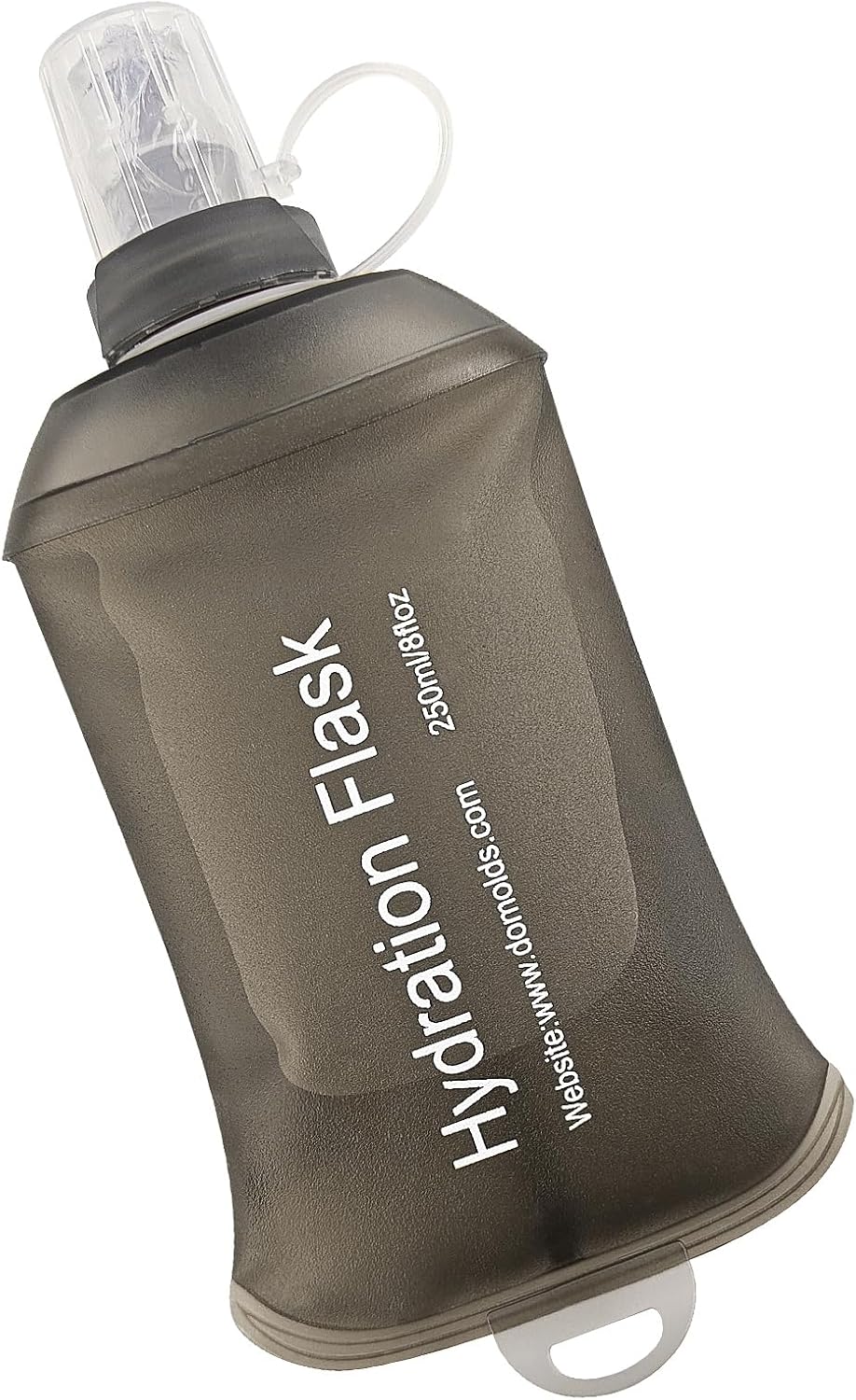 WILDREEDS 500ml Soft Flask, TPU Collapsible Soft Water Bottle for Hydration Pack, Running Vest, Folding Water Bottle for Hiking Cycling Climbing-1Pcs, White