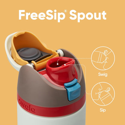 Owala FreeSip Insulated Stainless Steel Water Bottle with Straw, BPA-Free Sports Water Bottle, Great for Travel, 32 Oz, Denim