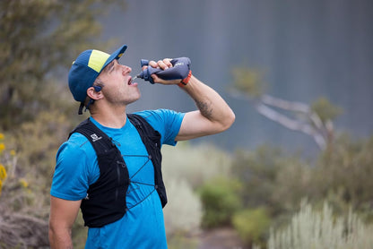 LifeStraw Peak Series - Collapsible Squeeze Bottle Water Filter System – 650ml for Trail Running, Through Hiking, Travel, Cycling, and Fishing; Dark Mountain Gray