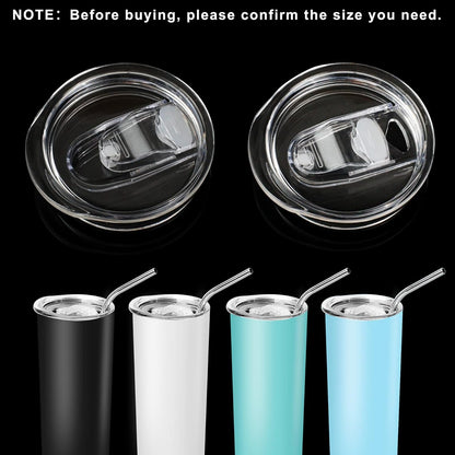 20 oz Skinny Tumbler Replacement Lids Spill Proof Splash Resistant Lids Covers for 2.76in Cup Mouth Compatible with YETI Rambler and More Tumbler Cups (20 oz, 2 Pack)