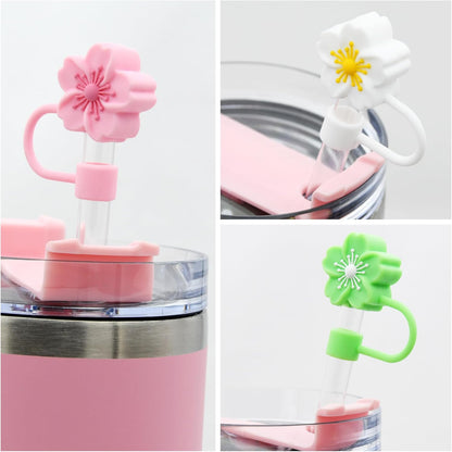 Straw Cover Cap for Stanley Cup,Silicone Straw Topper 10 mm 0.4 in Reusable Straw Tips Lids,Straw Tip Covers for Stanley Cups Accessories