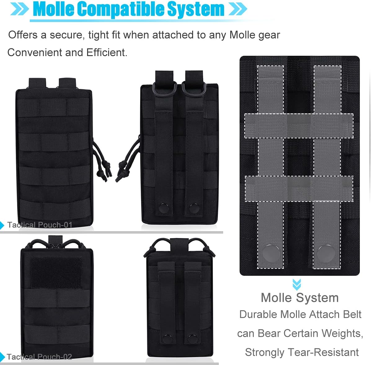 Molle Water Bottle Holder, Water Molle Attachments, Molle Water Bottle Pouch, Tactical Backpack Attachment Pouches
