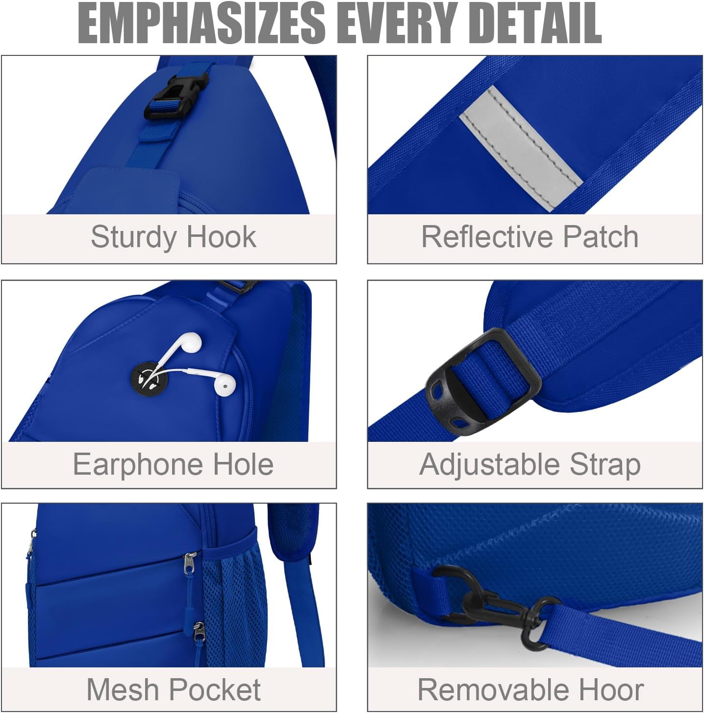 Pritent Crossbody Bags for Women Men Trendy Sling Bag Backpack Casual Chest Bag with Convertible Shoulder Strap