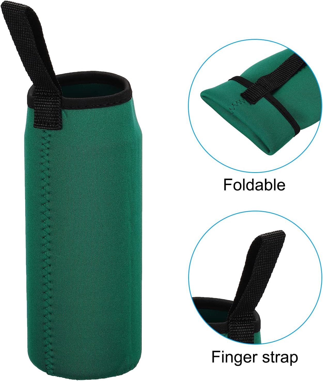 PATIKIL Water Bottle Sleeves, Neoprene Insulated Bottle Bag Holder Carrier Pouch with Finger Strap