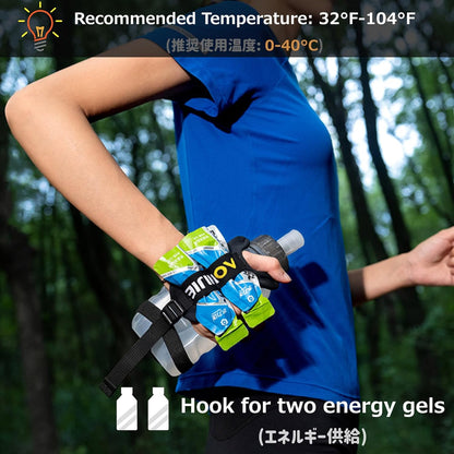 Azarxis TPU Soft Flask Collapsible Water Bottle Running Folding Gel Water Reservoir Handheld for Hydration Pack Hiking Cycling Climbing Jogging Marathon Trail Race