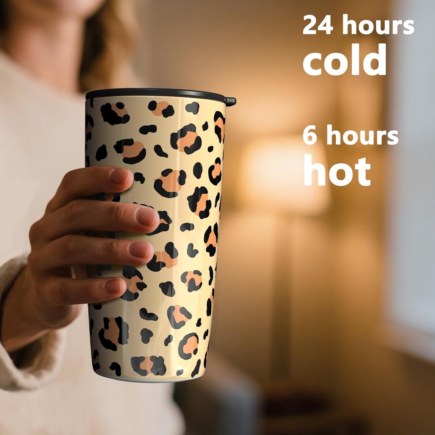 TILUCK 20 oz Insulated Tumbler with BPA-Free Lid, Stainless Steel Vacuum Travel Coffee Mug, Double Wall Coffee Tumbler（20oz，Matte DarkBlue）