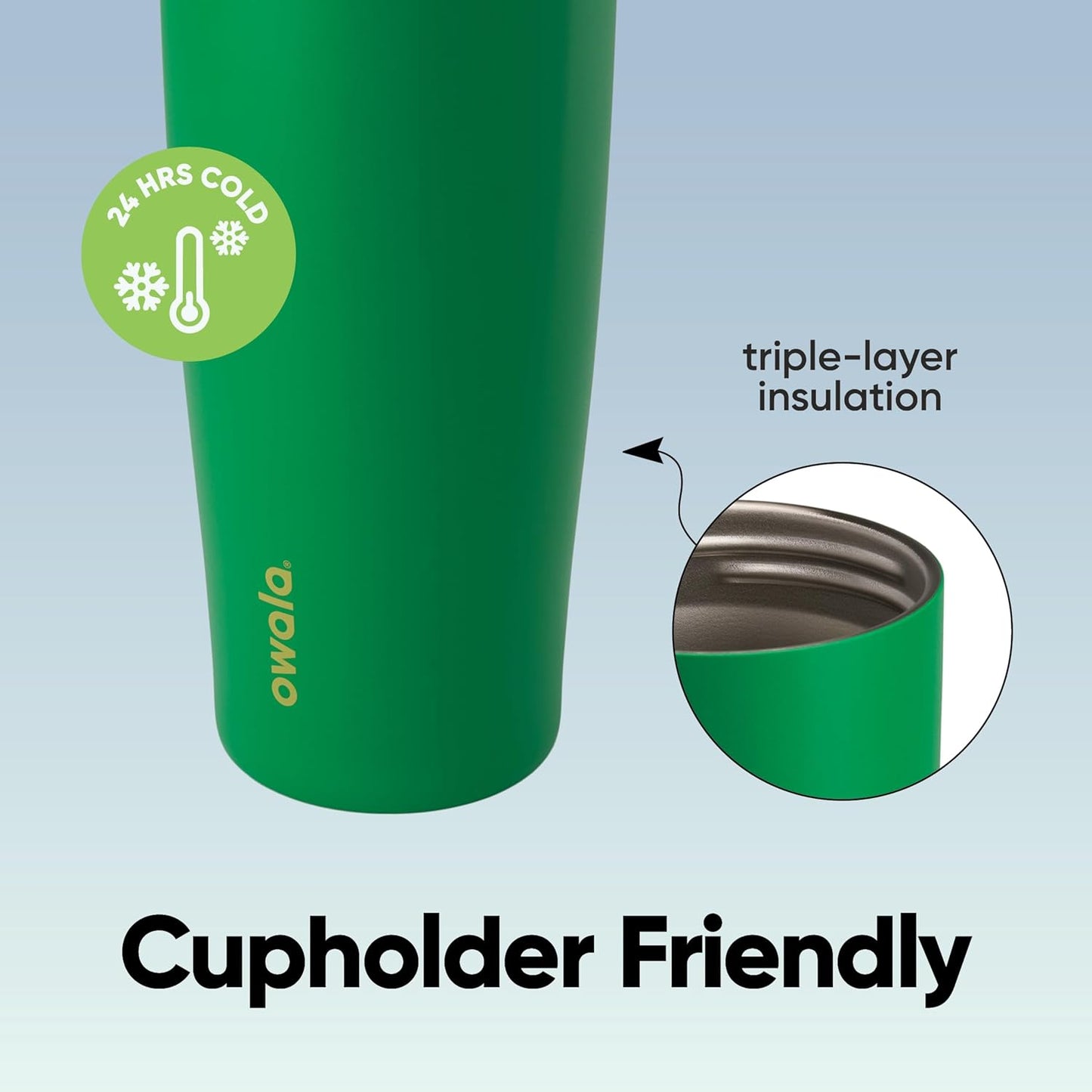 Owala FreeSip Sway Insulated Stainless Steel Water Bottle with Two-Way Spout, Built-In Straw and Bucket Handle, Made for Travel, School, and Sports, 30oz, BPA Free, Leak Proof, Daybreak