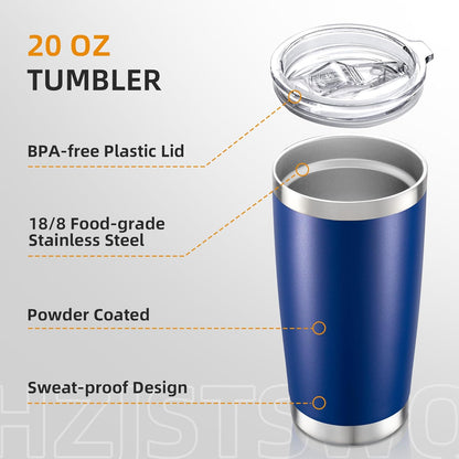 20 oz Tumbler with Lid Stainless Steel Insulated Tumblers Double Wall Vacuum Coffee Mug Powder Coated Tumbler Cups for Cold and Hot Drinks, Tropical Pink, 1 pack