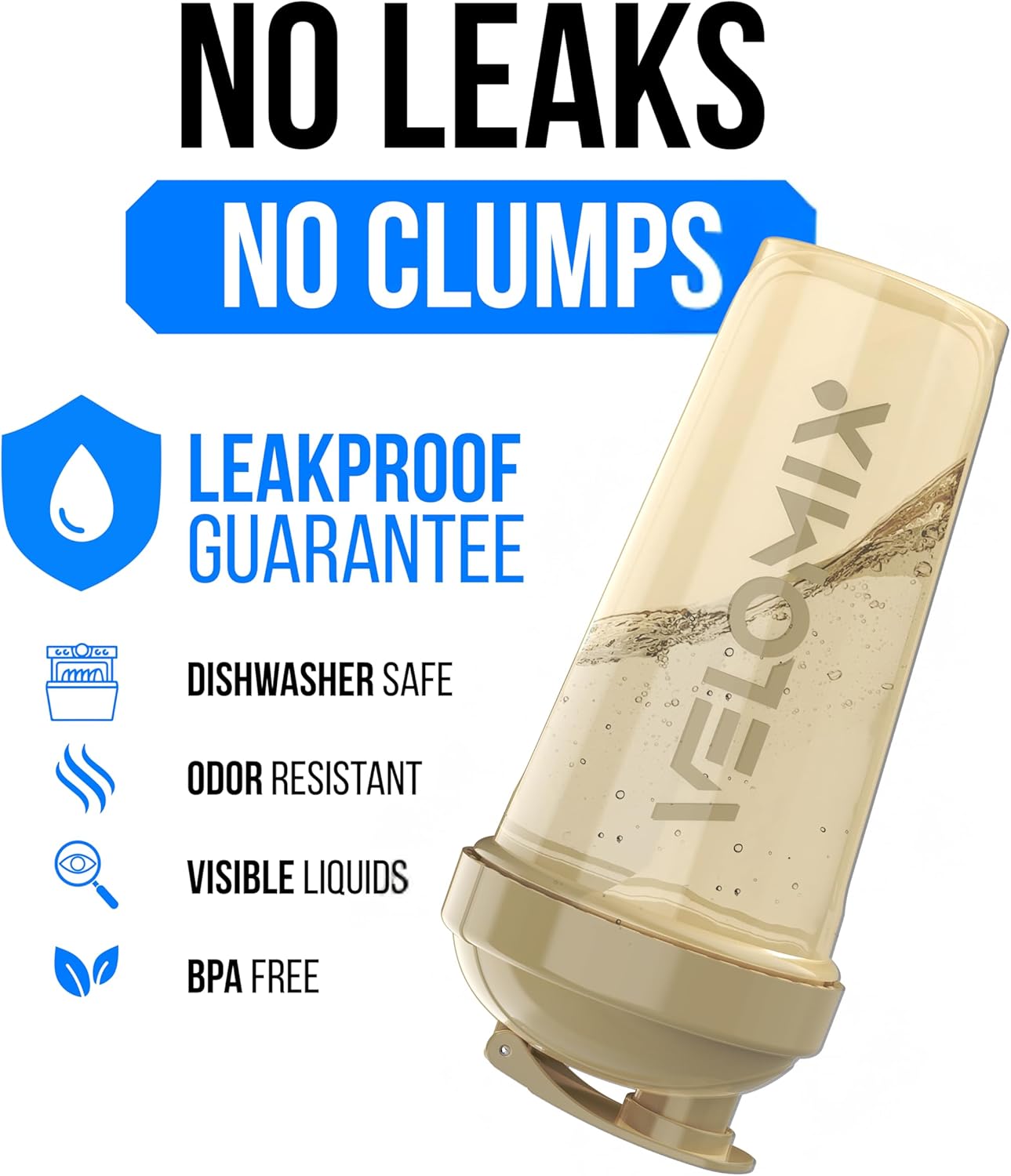 VELOMIX -4 Pack- 28 oz Protein Shaker Bottles for Protein Mixes - 4x Wire Whisk | Leak Proof Shaker Cups for Protein Shakes | Stackable Protein Shaker Bottle Pack (A1) Silver Aurora