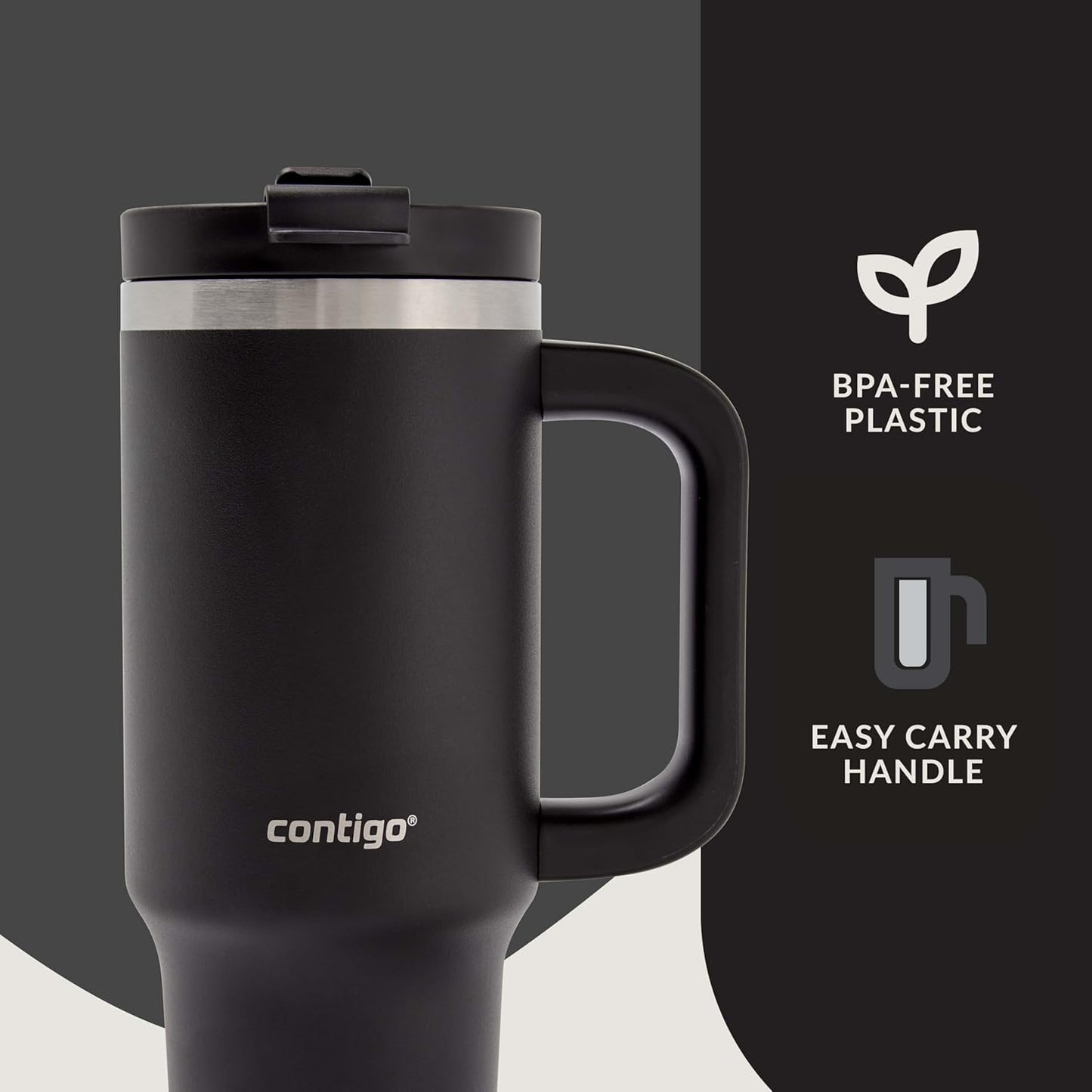 Contigo Streeterville 40oz Tumbler, Stainless Steel Vacuum Insulated, Leak-Proof, Cold for 29 Hours, Reef