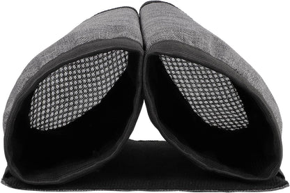 riemot Luggage Travel Cup Holder Free Hand Drink Carrier - Hold Two Coffee Mugs - Fits Roll on Suitcase Handles - Gifts for Flight Attendants Travelers Accessories Carbon Black