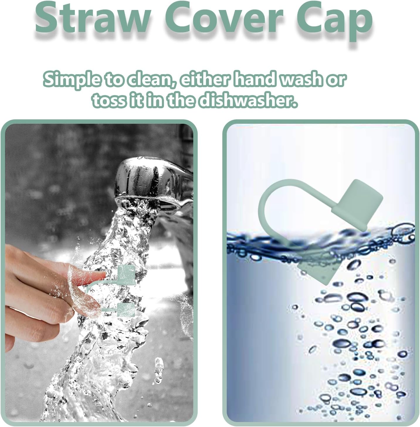 7Pcs Straw Cover Cap for Stanley Cup,Simple 10mm(0.4inch) Silicone Straw Toppers for Stanley 40&30oz Tumbler Accessories-Multicolor